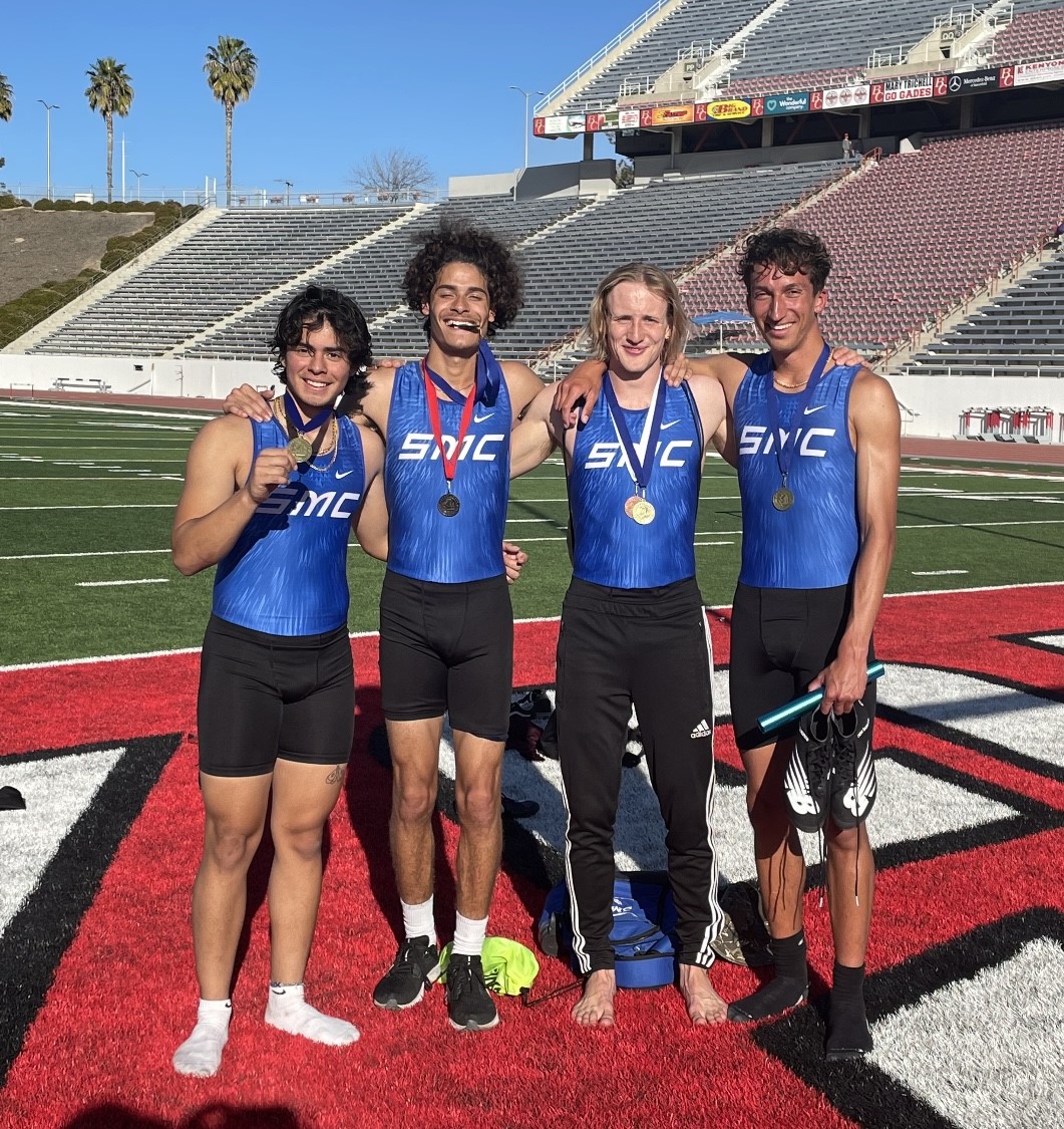 SMC Men's Track takes 1st in 4x400