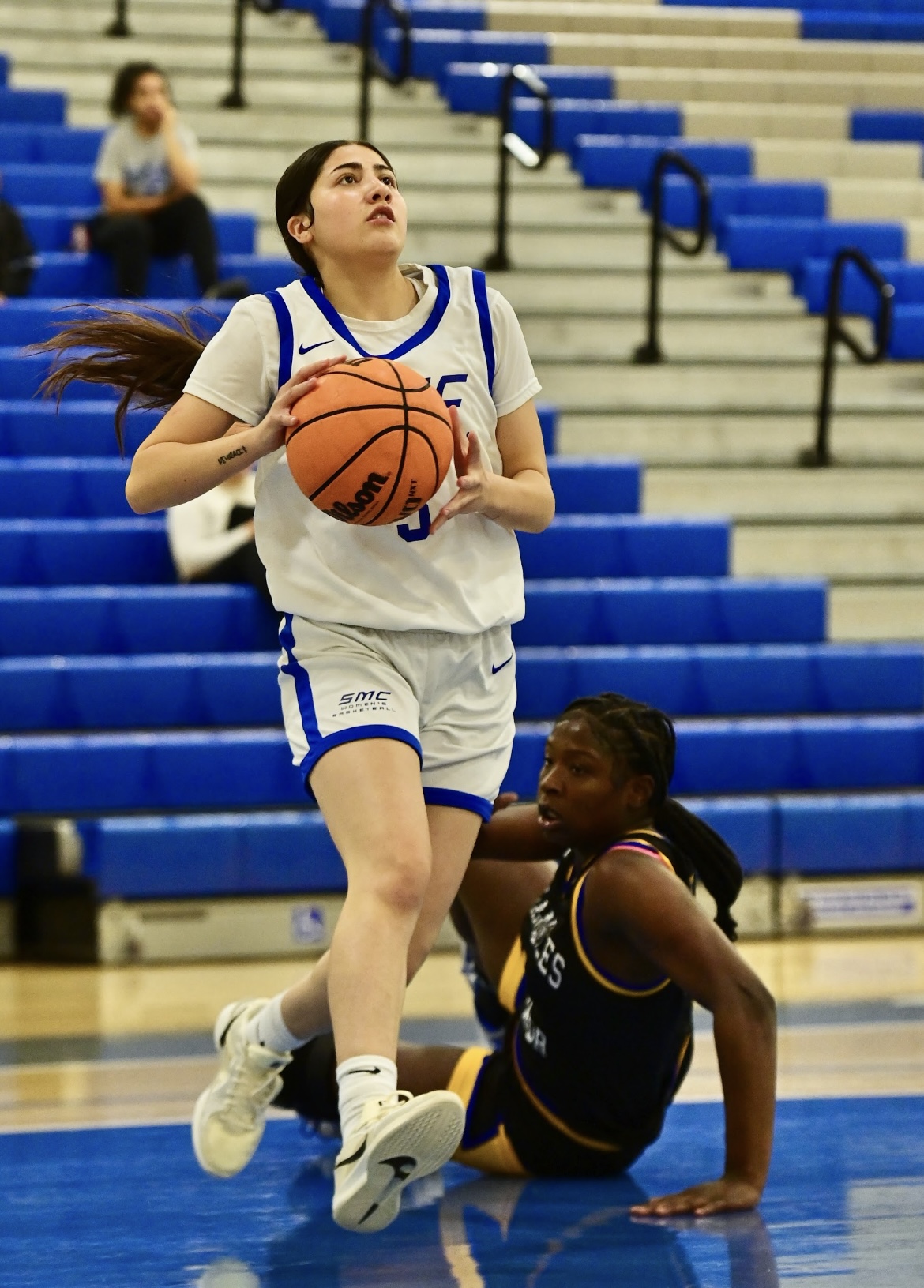Freshman Heidi Luna led the Corsairs in the season opener vs. LA Harbor College.